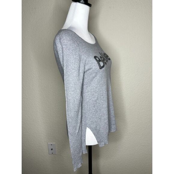Subtle Luxury Believe XS/S Tencel Longsleeve Ribbed Side Slit Comfortable Crew - Picture 6 of 12